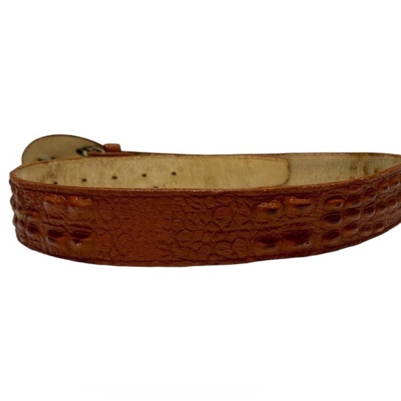 Vintage Crocodile Print Embossed Belt & Buckle - Picture 4 of 6